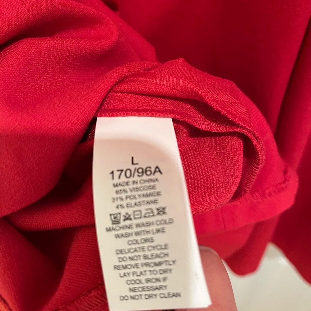 Kate Spade Red 3/4 Sleeve Dress - Picture 5 of 6